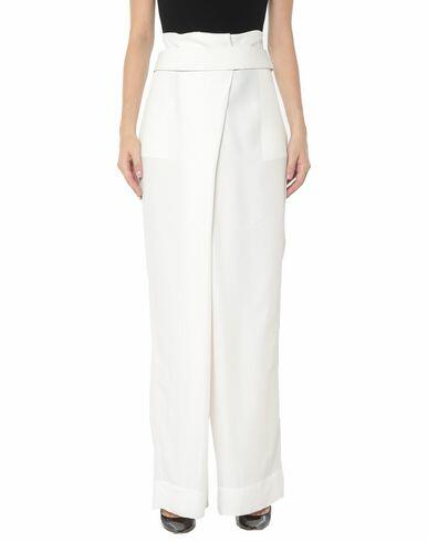 Ferragamo Woman Pants White Viscose, Silk, Lambskin Cover