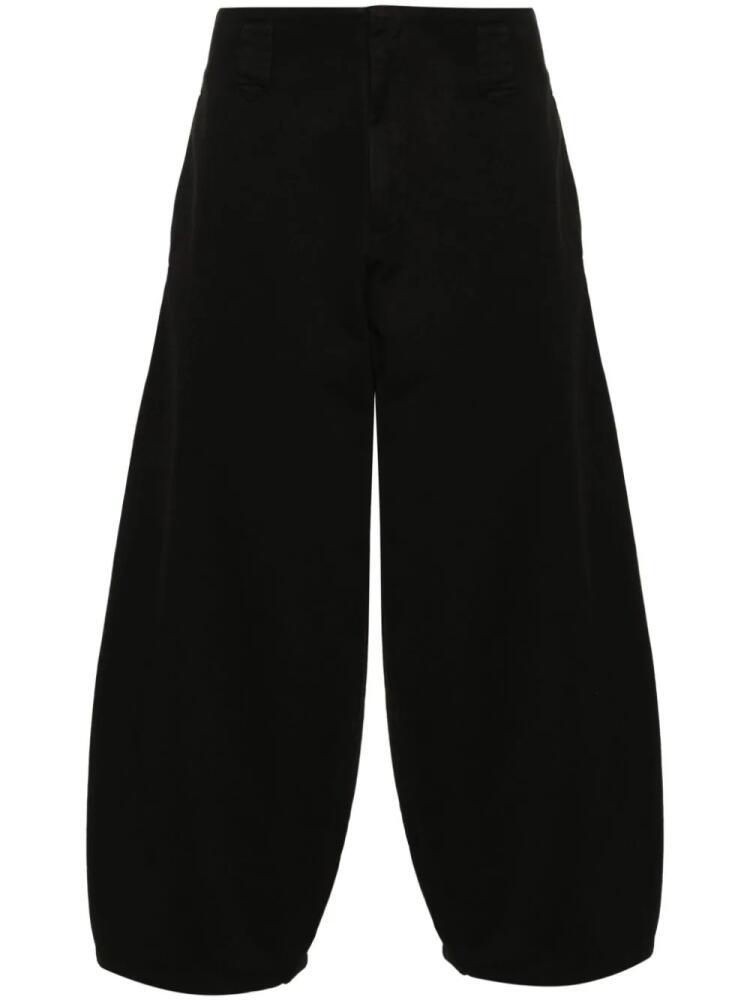 Société Anonyme logo-embroidered wide trousers - Black Cover