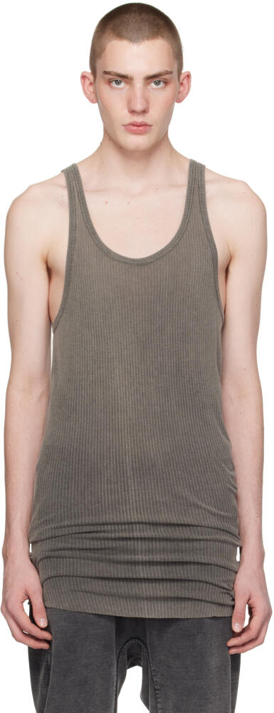 11 by Boris Bidjan Saberi Gray T1B Tank Top Cover