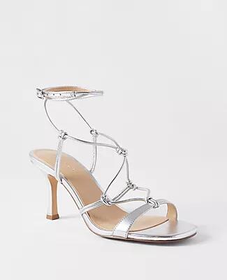 Ann Taylor Studio Collection Knotted Strappy Sandals Cover