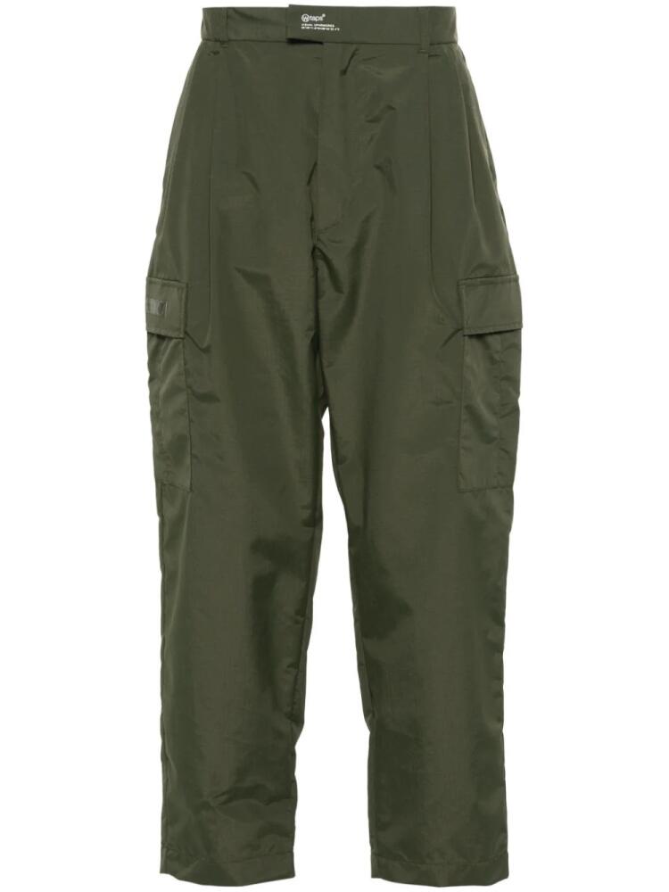 WTAPS tapered ripstop cargo trousers - Green Cover