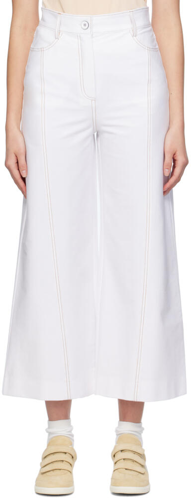 Max Mara Leisure White Foster Trousers Cover