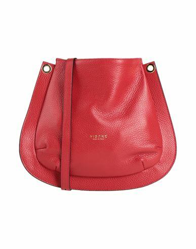 Visone Woman Cross-body bag Red Soft Leather Cover