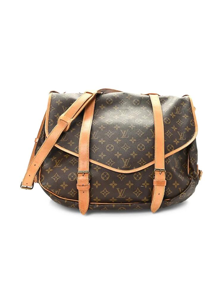 Louis Vuitton Women's Large Saumur 43 Monogram Coated Canvas Messenger Bag - Brown Cover