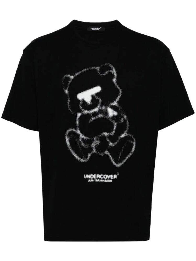 Undercover teddybear-print cotton T-shirt - Black Cover