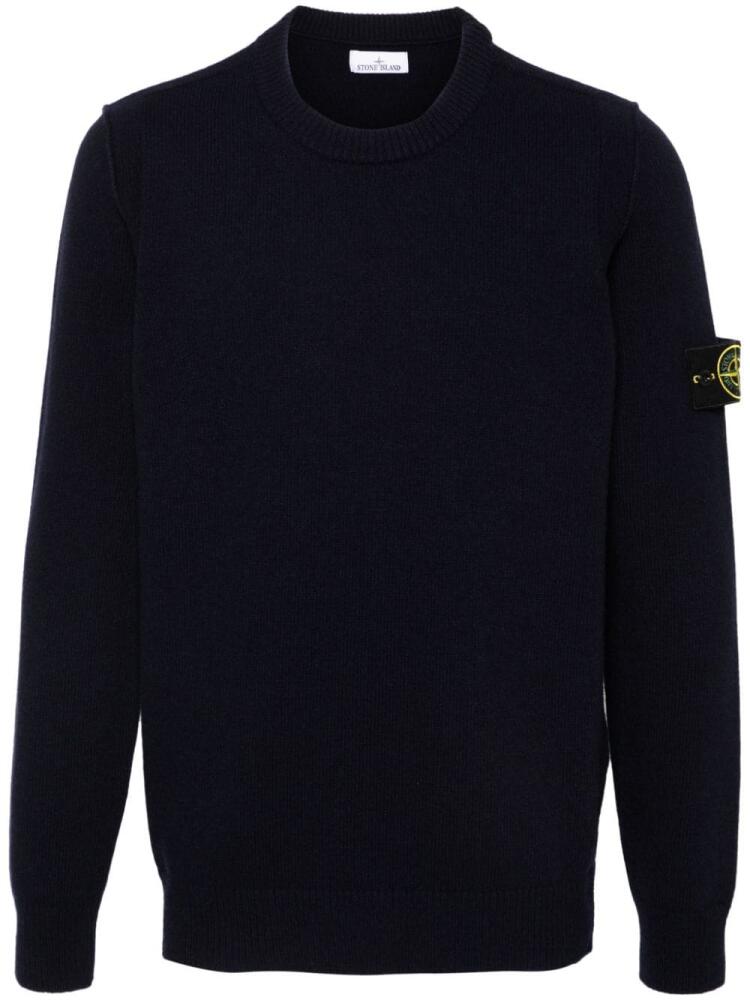 Stone Island Compass-badge jumper - Blue Cover