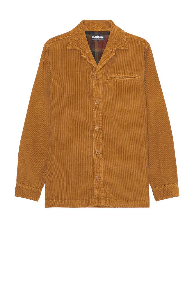 Barbour Casswell Overshirt in Brown Cover