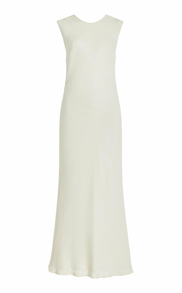 St. Agni - Rouleau-Tied Backless Maxi Dress - Off-White Cover