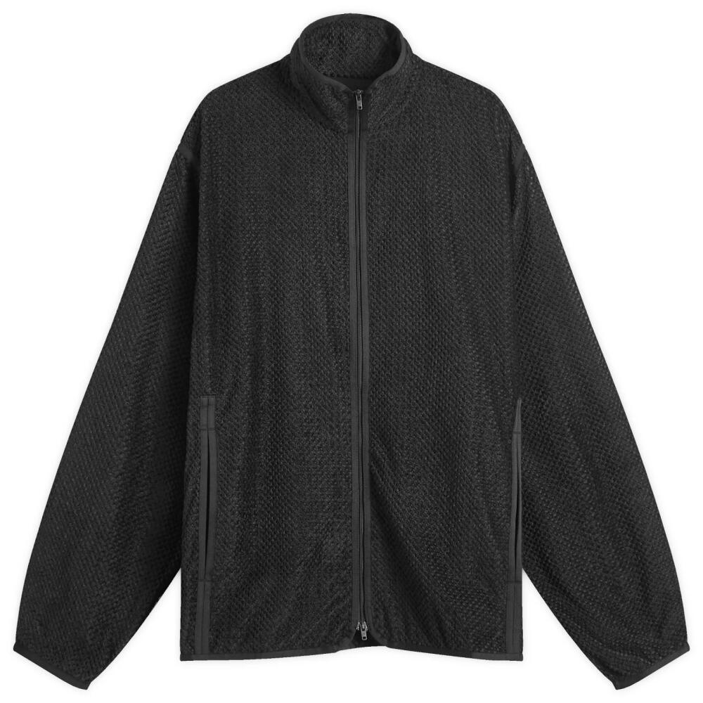 Y-3 Men's Waffle Warp Knit Track Top in Black Cover