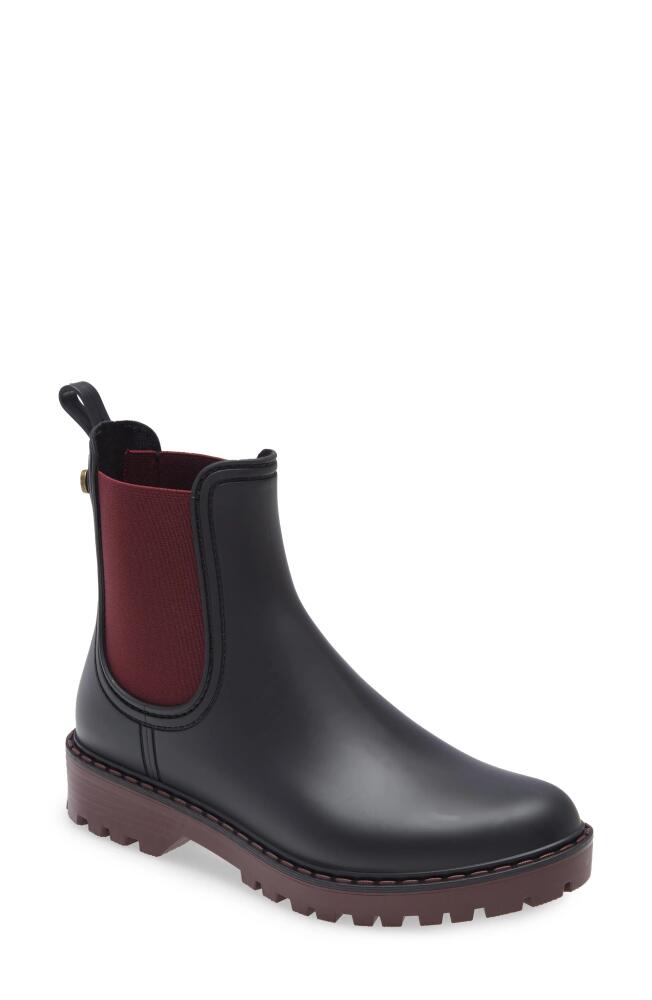 Toni Pons Cavour Chelsea Boot in Black/Burgundy Rubber Cover