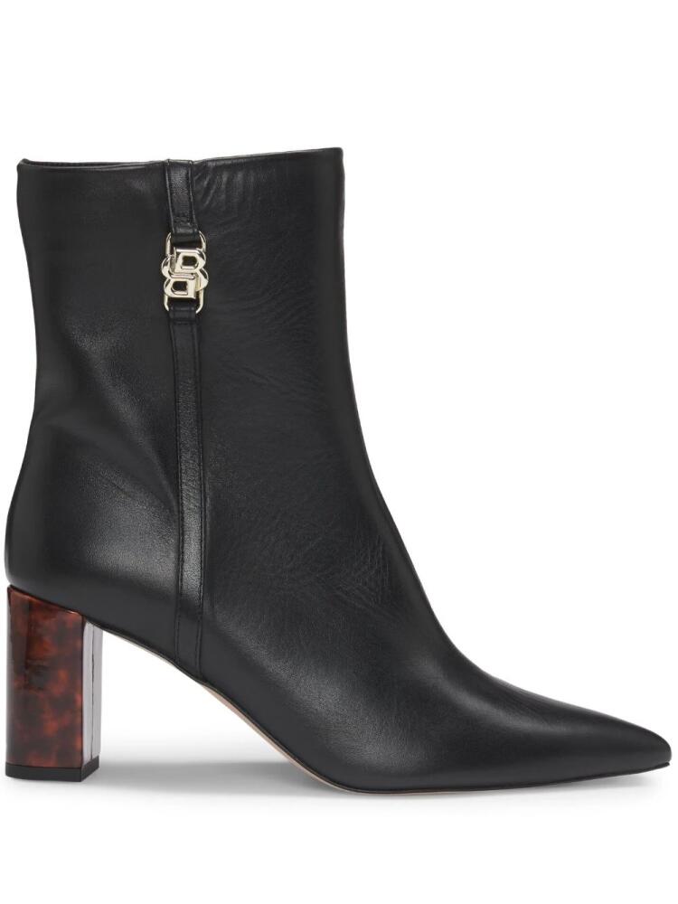 BOSS 75mm leather ankle boots - Black Cover