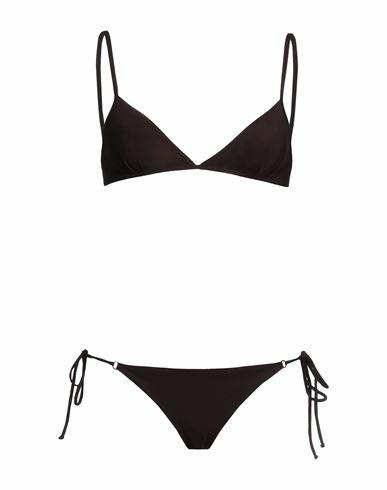 Siyu Woman Bikini Dark brown Polyamide, Elastane Cover