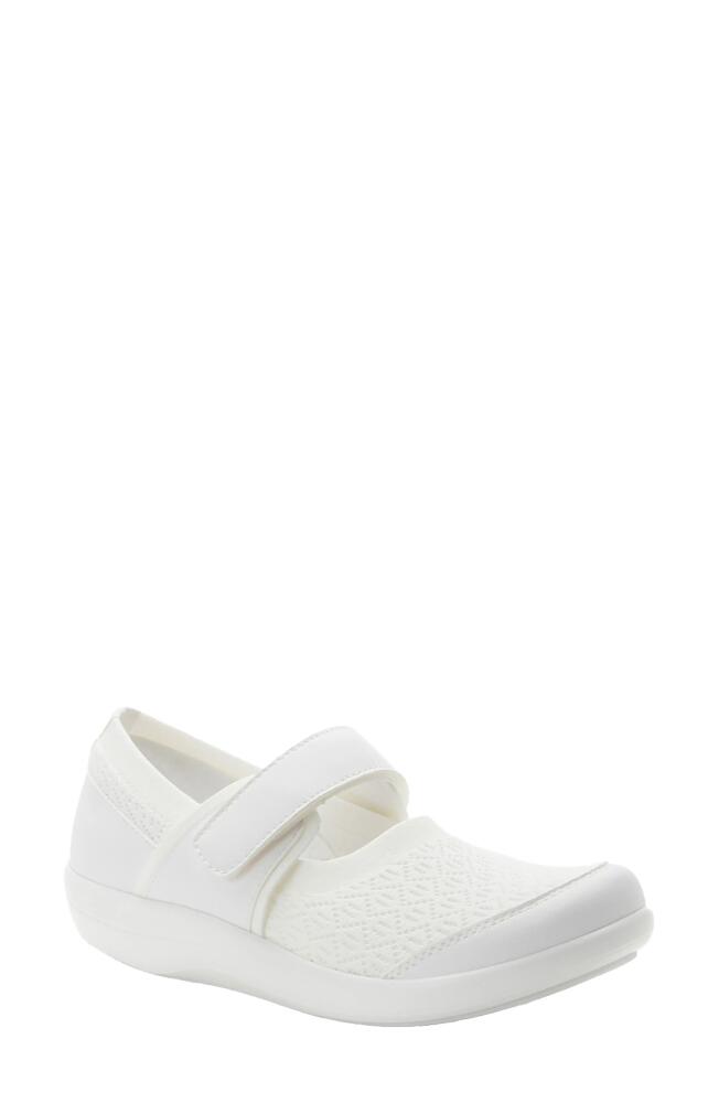 Alegria by PG Lite Dinamo Mary Jane Flat in White Cover