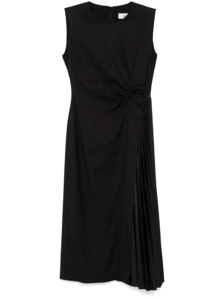 NISSA asymmetric midi dress - Black Cover