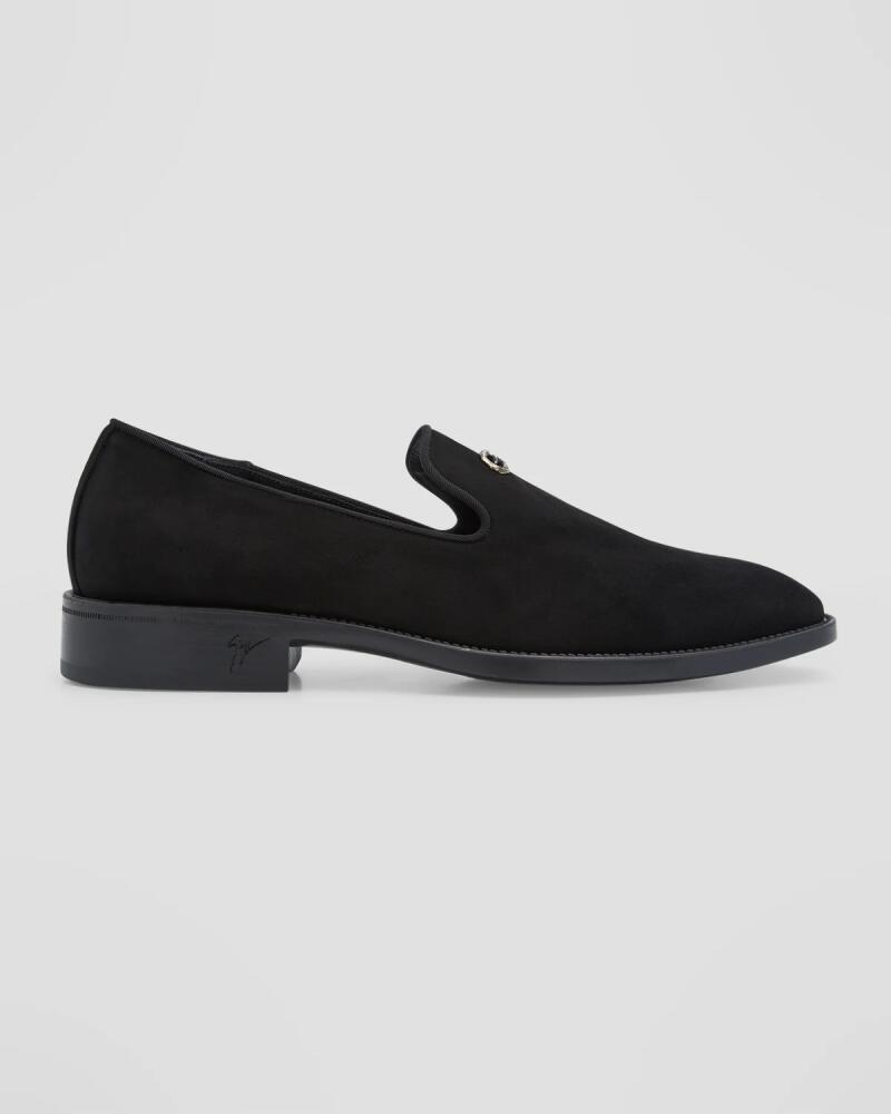 Giuseppe Zanotti Men's Sorrento 15 Suede Loafers Cover