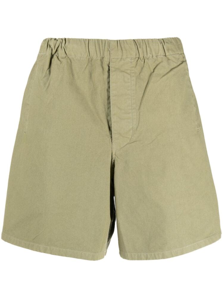 Barbour elasticated-waist cotton bermuda shorts - Green Cover