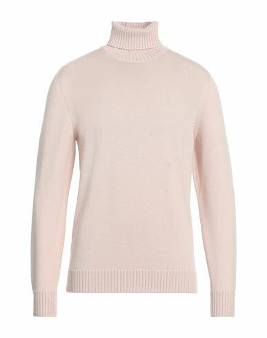 Drumohr Man Turtleneck Light pink Merino Wool Cover