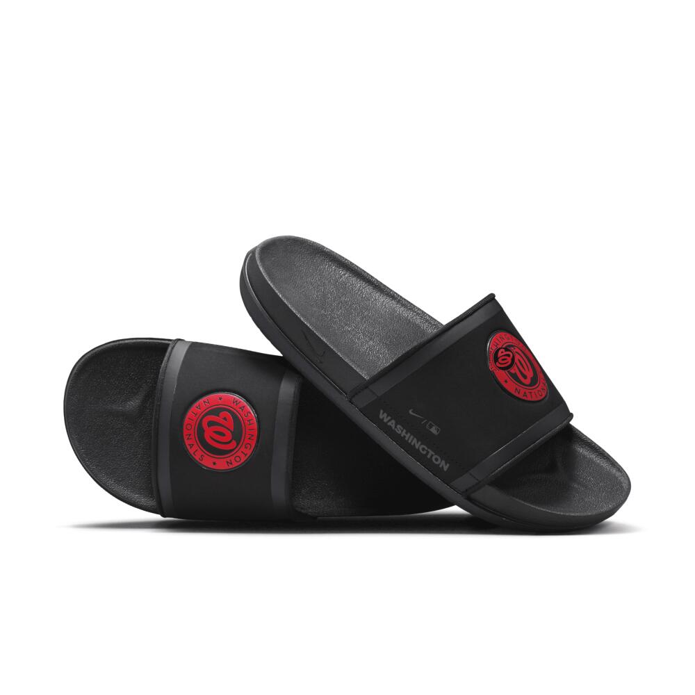 Nike Men's Offcourt (MLB Washington Nationals) Slides in Black Cover