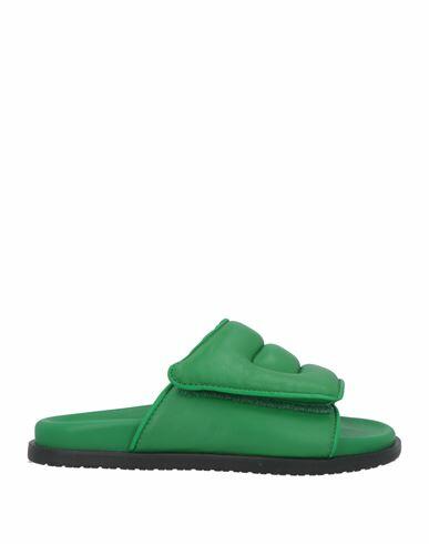 Copenhagen Studios Woman Sandals Green Leather Cover