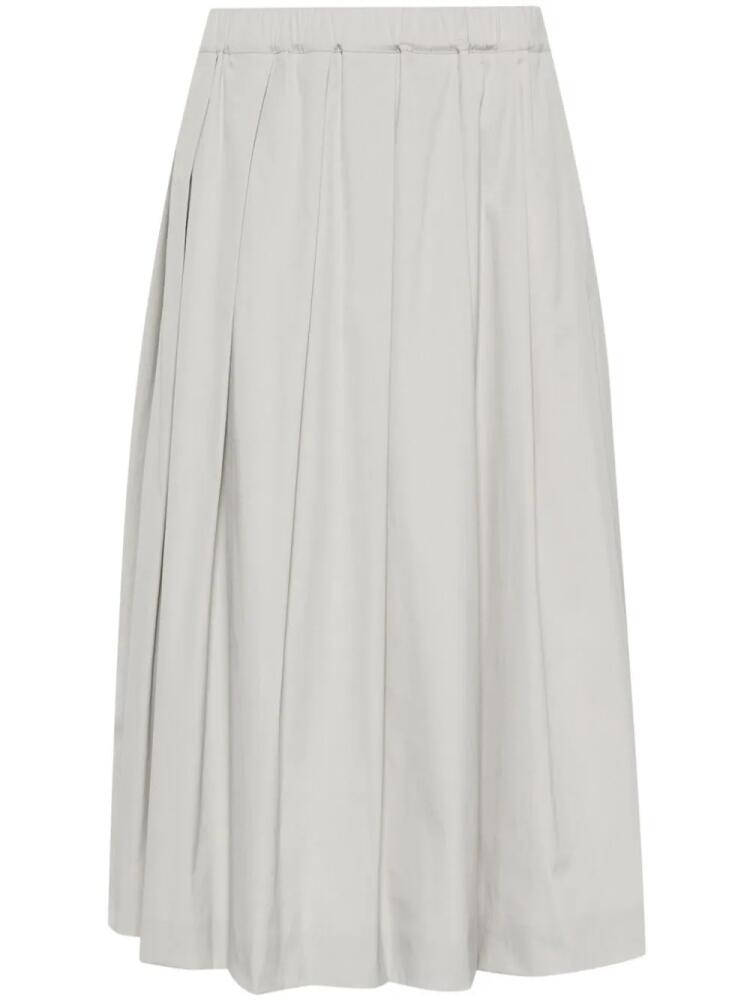 Fabiana Filippi pleat-detail skirt - Grey Cover