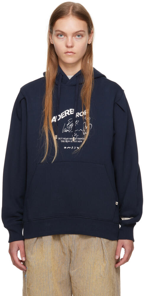 ADER error Navy Caner Hoodie Cover