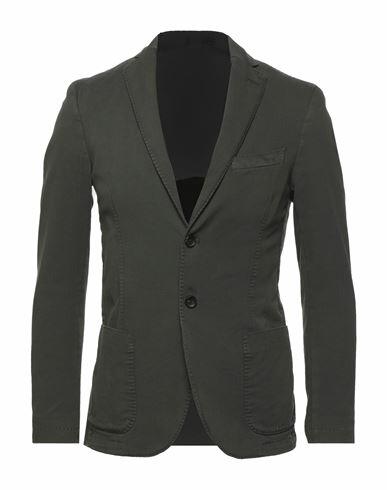 Domenico Tagliente Man Blazer Steel grey Cotton, Polyamide, Lycra Cover