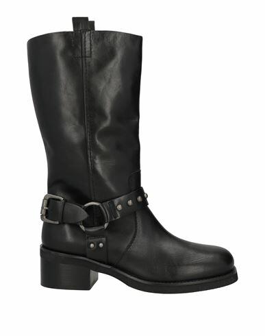 Emanuélle Vee Woman Boot Black Leather Cover