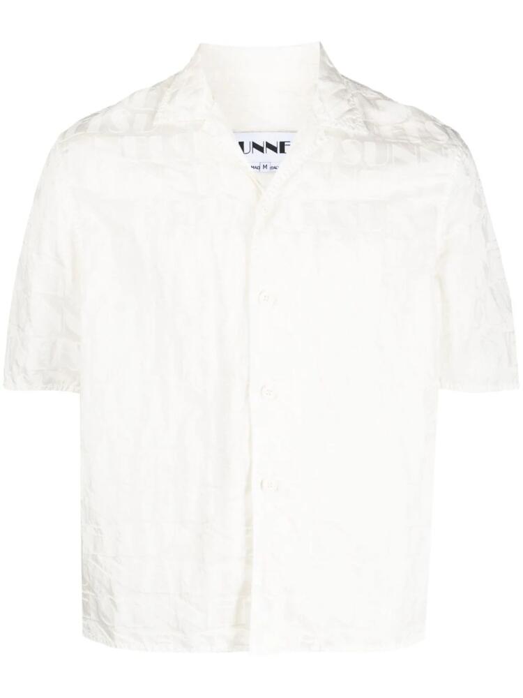 Sunnei monogram short-sleeve shirt - Neutrals Cover