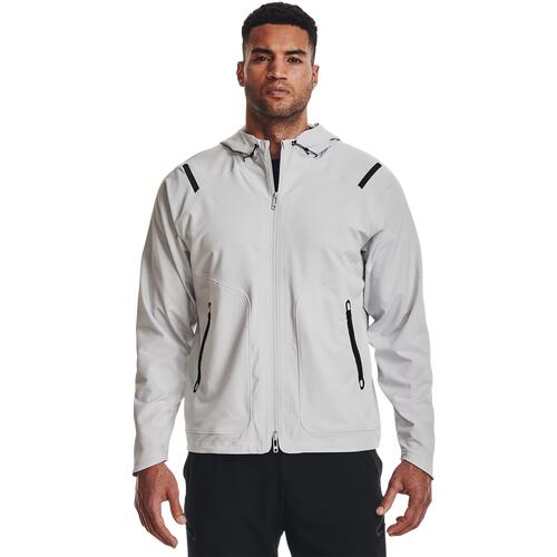 Under Armour Unstoppable Full-Zip Jacket - Mens Halo Grey/Black Cover