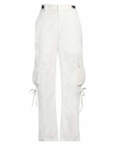 Pucci Woman Pants White Polyamide, Cotton, Silk Cover