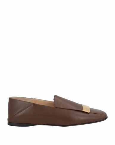 Sergio Rossi Woman Loafers Cocoa Soft Leather Cover