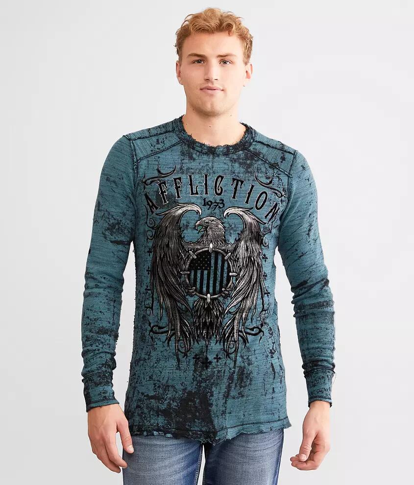 Affliction American Customs Iron Pledge Reversible T-Shirt Cover