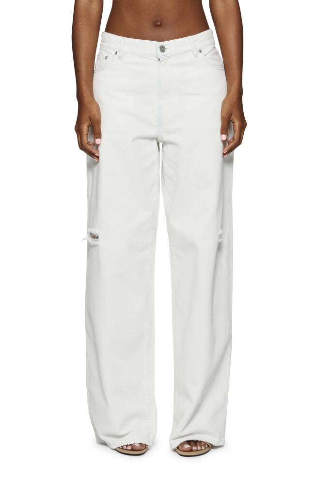 PURPLE BRAND Baggy Wide Leg Jeans in White Cover