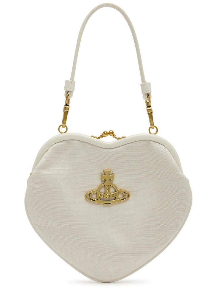 Vivienne Westwood Belle Heart Moiré top Handle bag - Cream Cover