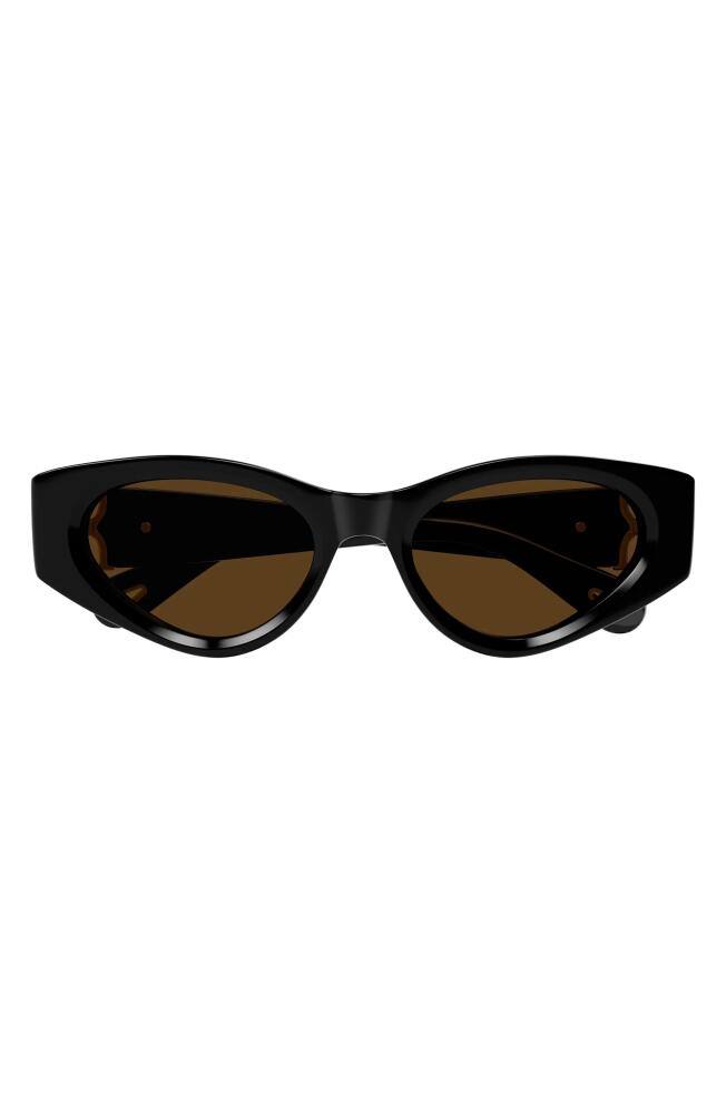 Chloé 52mm Cat Eye Sunglasses in Black Cover