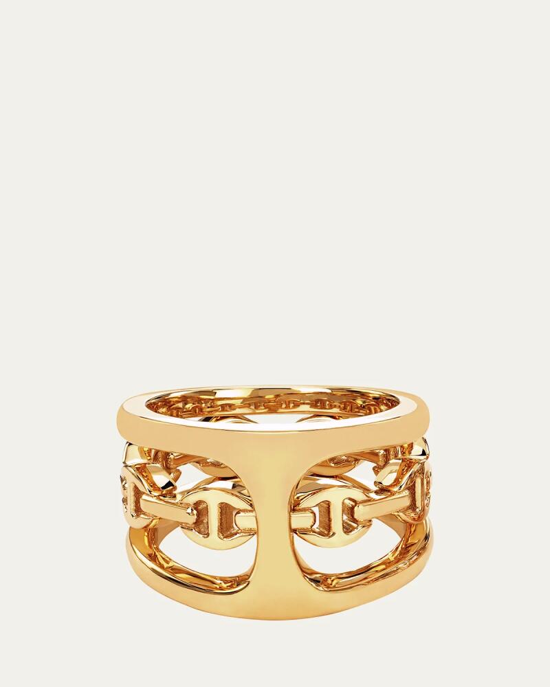 Hoorsenbuhs Dame Phantom Clique 18K Yellow Gold Tri-Link Ring Cover