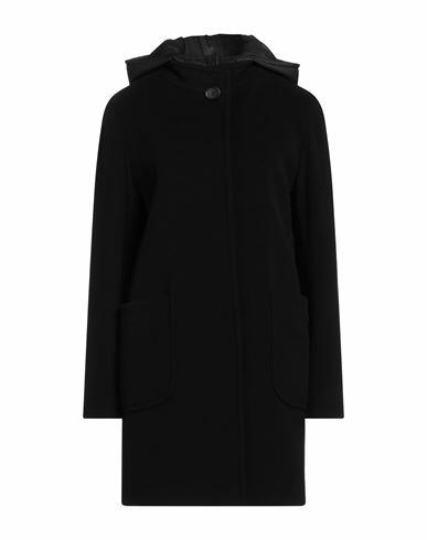 Cinzia Rocca Woman Coat Black Wool, Polyamide, Cashmere Cover