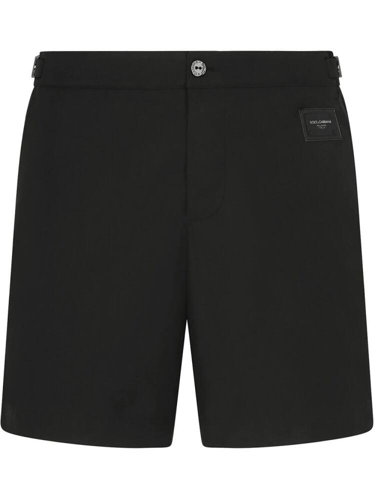 Dolce & Gabbana logo-tag swim shorts - Black Cover