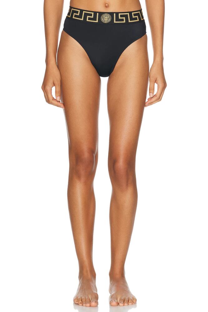 VERSACE Bikini Bottom in Black Cover