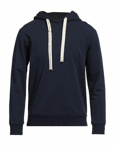 Daniele Fiesoli Man Sweatshirt Midnight blue Cotton, Elastane Cover