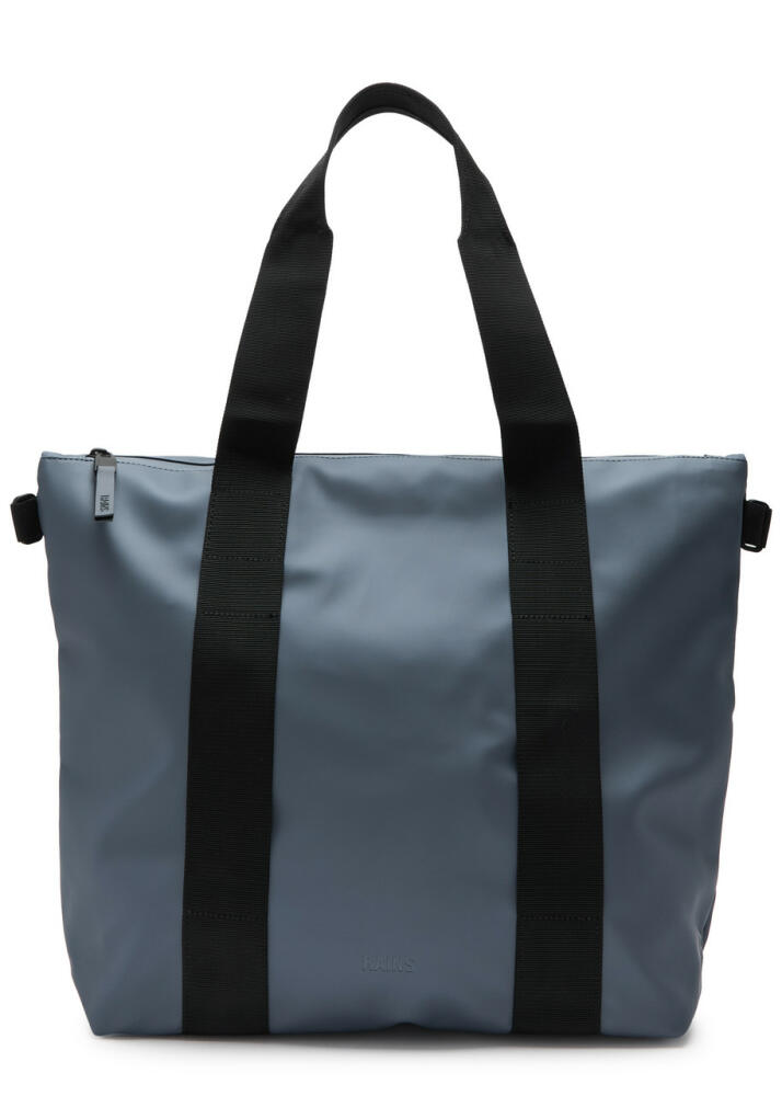 Rains Mini Rubberised Tote - Blue Cover