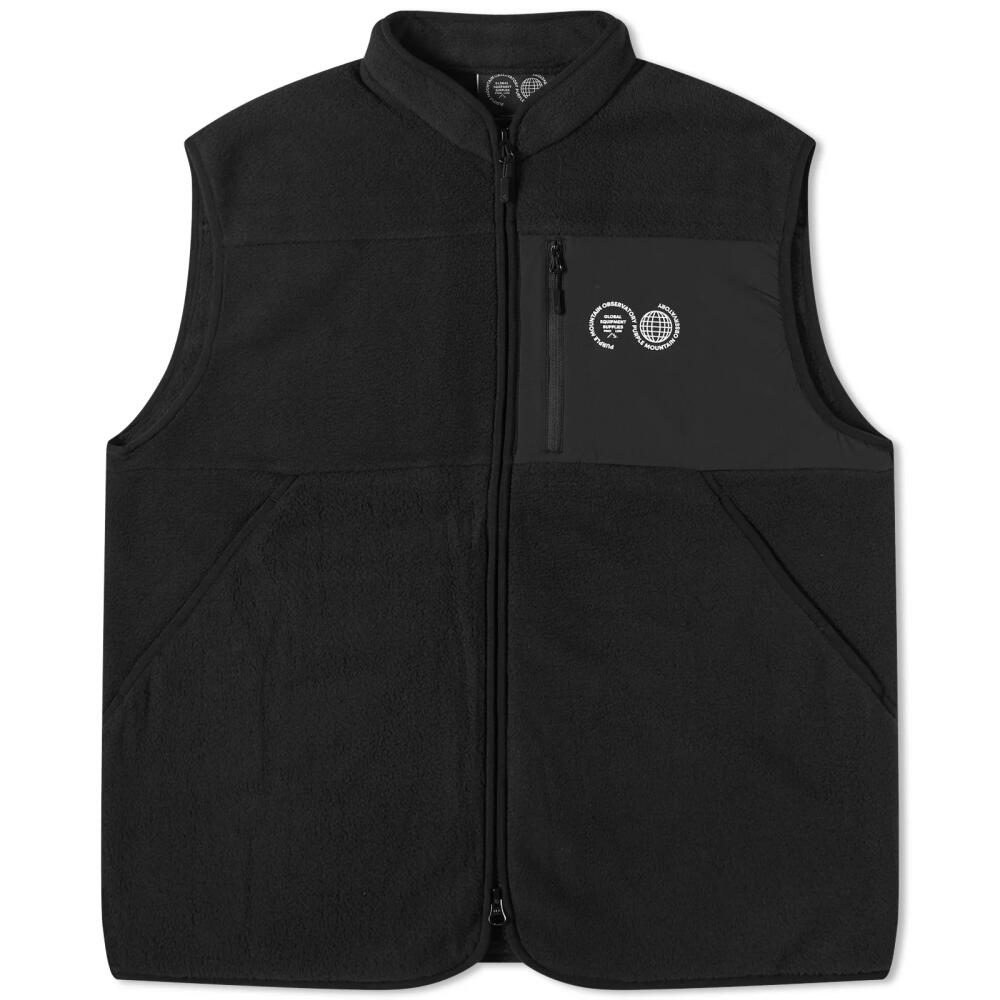 Purple Mountain Observatory Men's Borg Fleece Vest in Black Cover