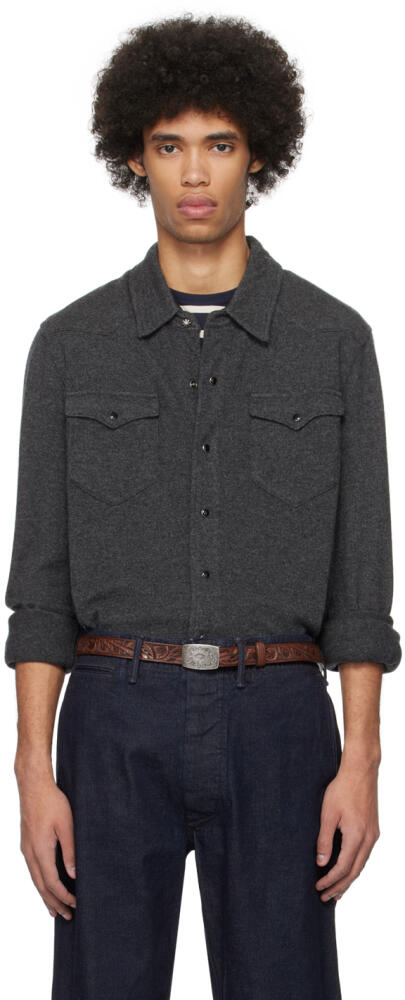 RRL Gray Western Shirt Cover