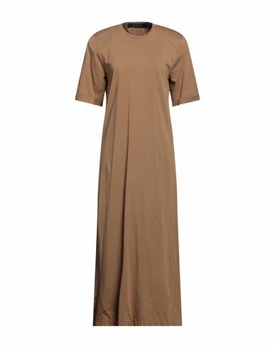 Federica Tosi Woman Midi dress Mustard Cotton Cover