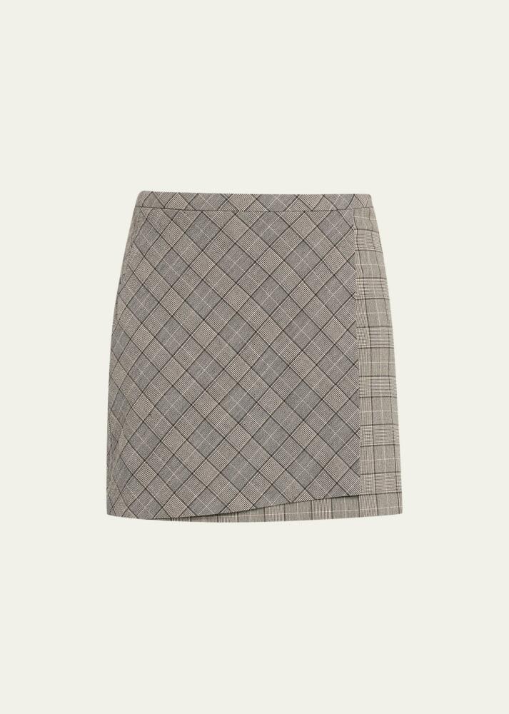 Ganni Mixed Check Mini Skirt Cover