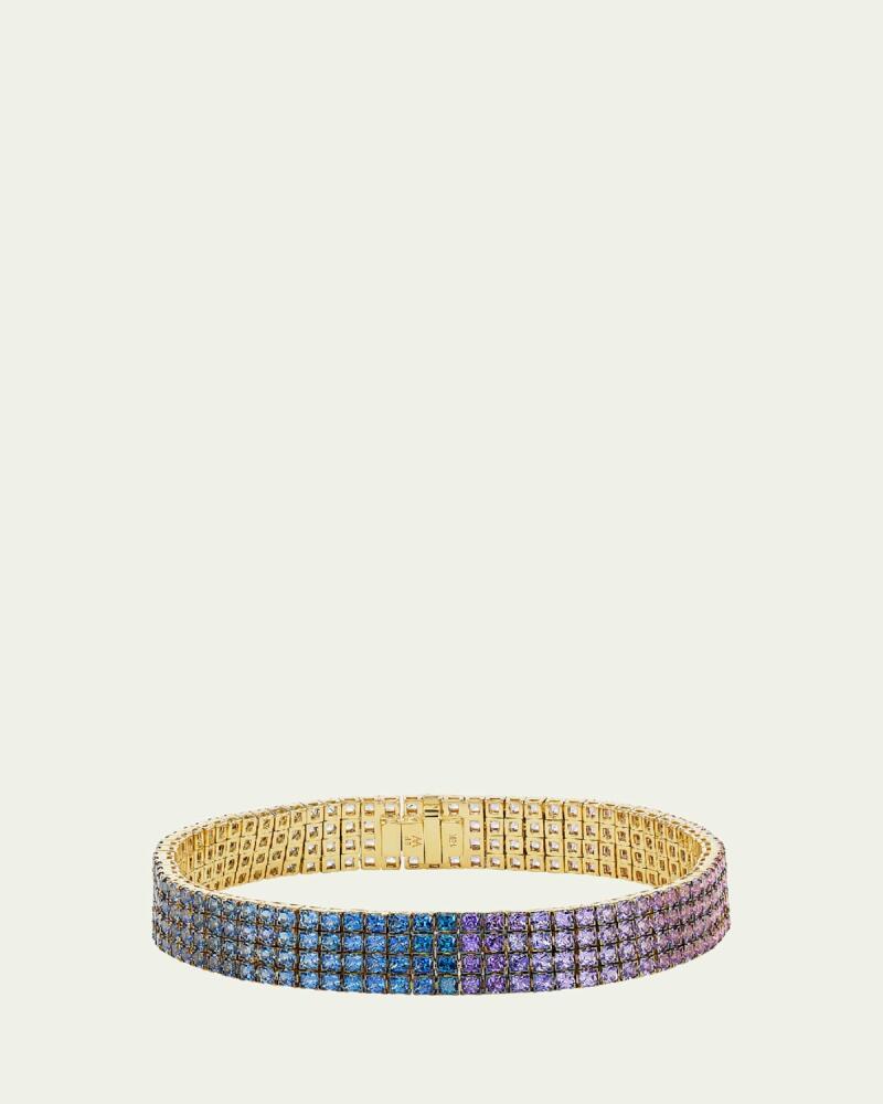 Emily P. Wheeler 18K Rose Gold Ombre Sapphire Mesh Bracelet, 7"L Cover