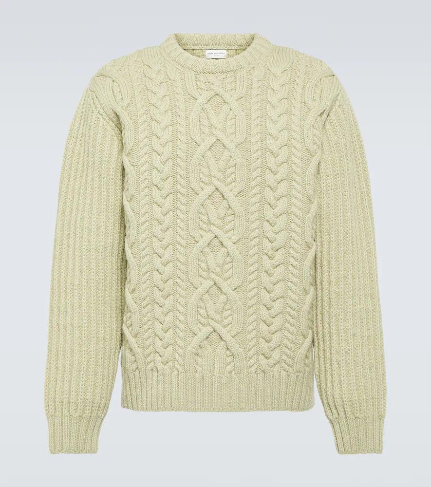 Dries Van Noten Cable-knit wool sweater Cover