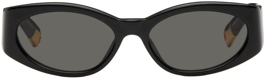 JACQUEMUS Black 'Les lunettes Ovalo' Sunglasses Cover