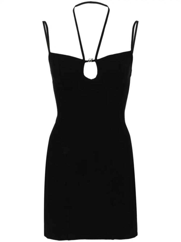 Blumarine cut-out jersey mini dress - Black Cover