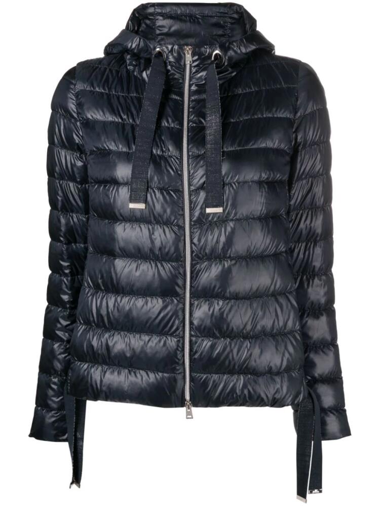 Herno hooded quilted jacket - Blue Cover